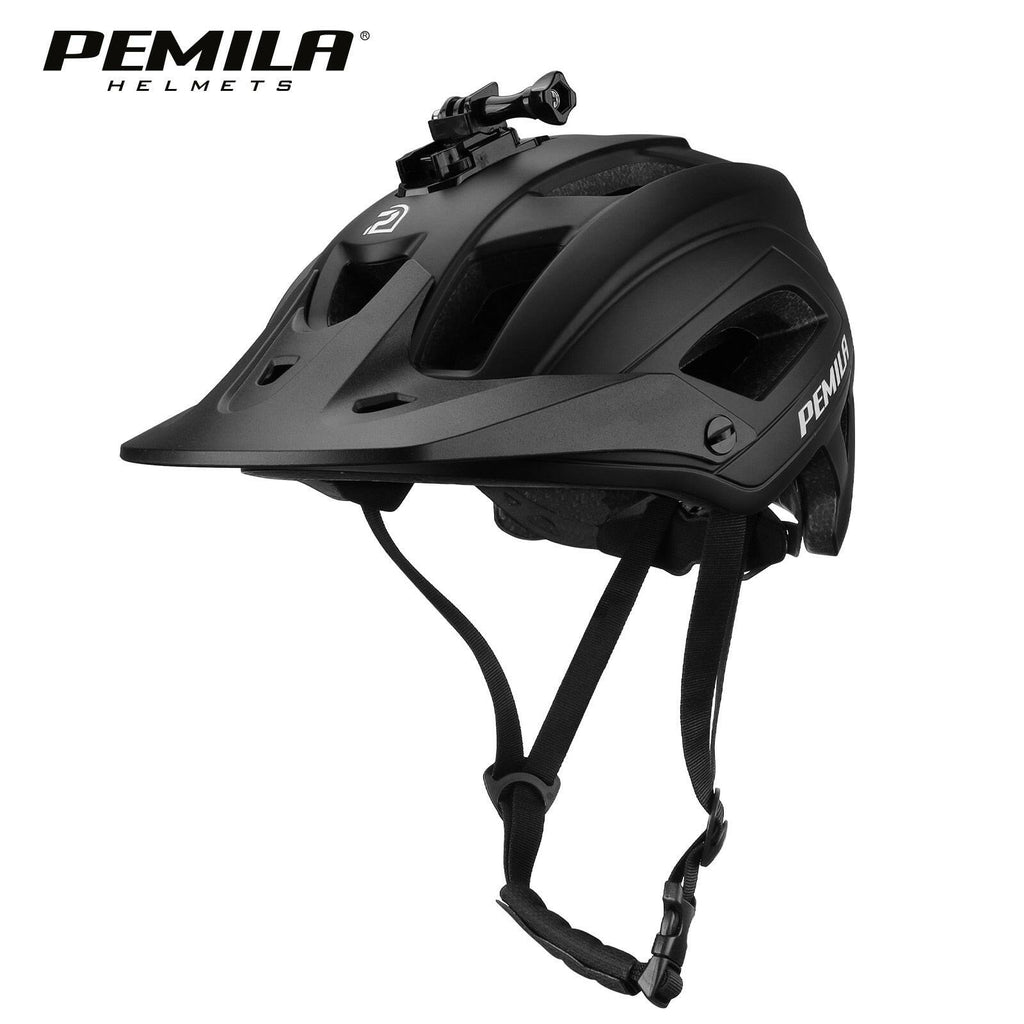 PEMILA Outdoor DH MTB Bicycle Helmet Integrally-molded Road Mountain Bike Helmet Ultralight Racing Riding Cycling Helmet