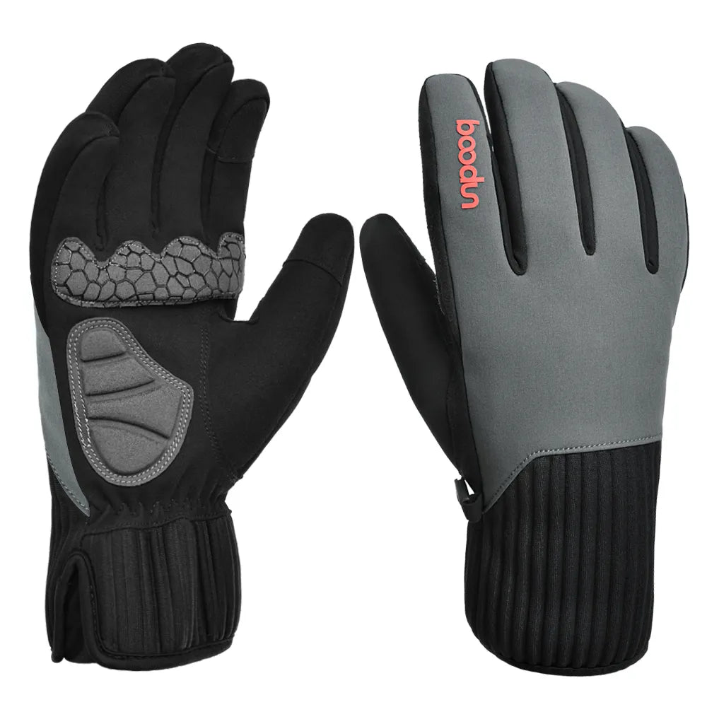 1456bike full finger warm cycling gloves with-WAYBIKER