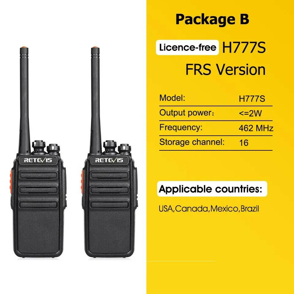 Walkie Talkie 2 Pcs Retevis RT24 PMR 446 Rechargeable Professional Talkie Walkie Long Range Two-Way Radio Communicator FRS-WAYBIKER