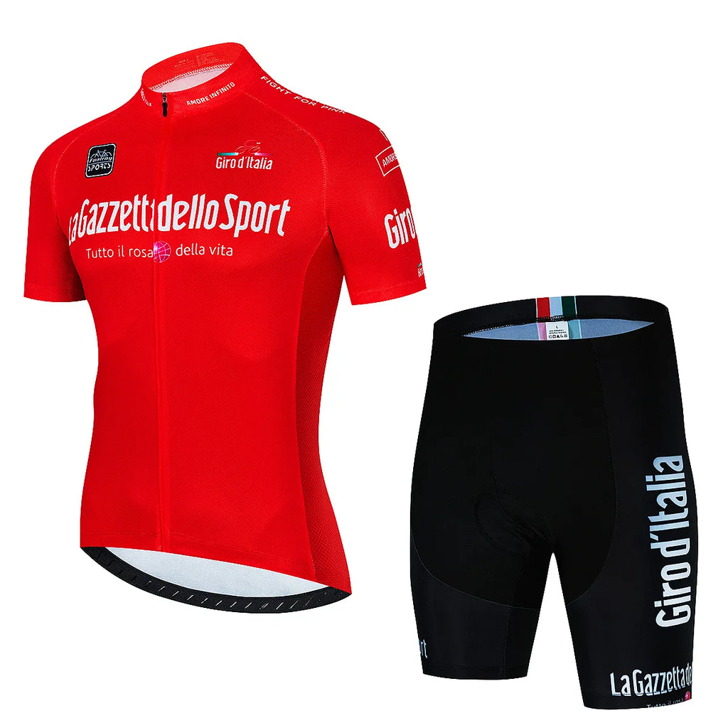 2023 Giro d'Italia Cycling Jersey Set MTB Uniform Bike Wear Ropa Ciclismo Bicycle Clothes Short Cycling Clothing Maillot Culotte-WAYBIKER