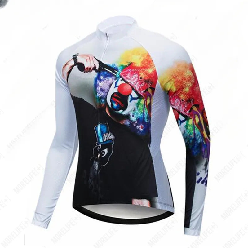 2023 Pro Cycling Jersey Unisex Triathlon Cycling Top Winter Long Sleeve Bike Shirt  Bicycle Clothing-WAYBIKER