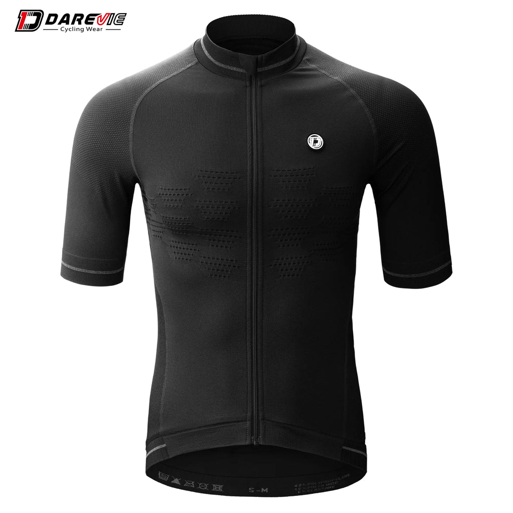 DAREVIE Cycling Jersey Compression Seamless Cycling Shirt Breathable Quick Dry Man Cycling Maillot Reflective Unsex MTB Jersey-WAYBIKER