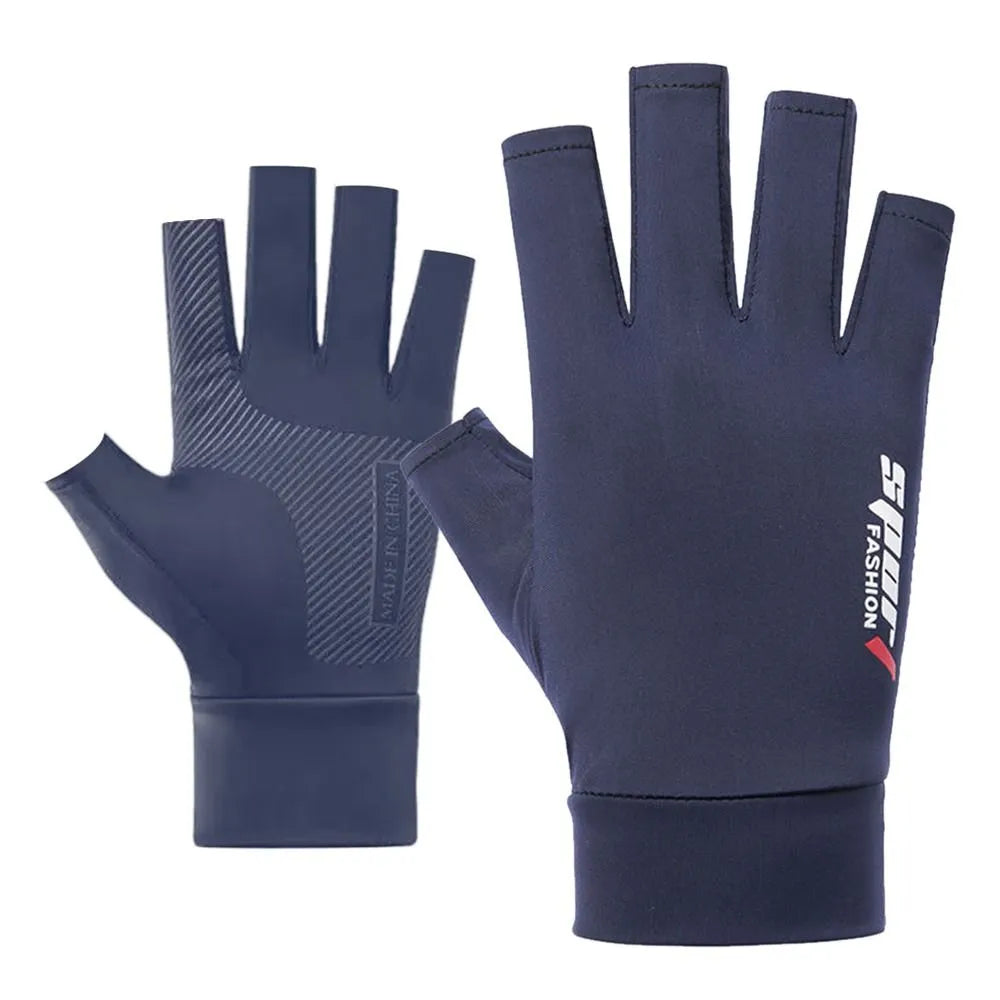 Summer Sun Protection Gloves Touch Screen Thin Gloves Anti-UV Breathable Non Slip Ice Silk Gloves Riding Driving Gloves-WAYBIKER