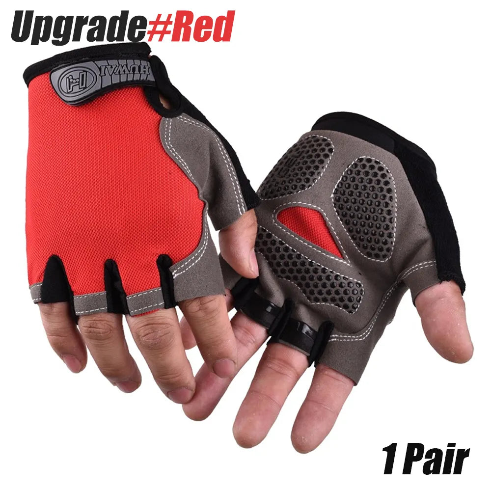 1Pair Cycling Bike Gloves for Men/Women- Half Finger Road Bike MTB Bicycle Gloves-for Workout/Motorcycle/Gym/Training/Outdoor-WAYBIKER