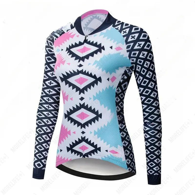 2023 Pro Cycling Jersey Unisex Triathlon Cycling Top Winter Long Sleeve Bike Shirt  Bicycle Clothing-WAYBIKER