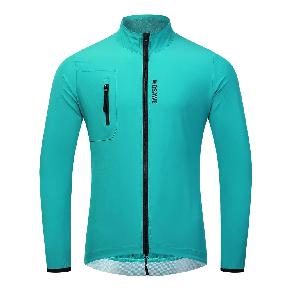 WOSAWE New Cycling Jacket Windproof Bike Windbreaker Men Bicycle Gilet Lightweight Outdoor MTB Sports Wind Jacket-WAYBIKER