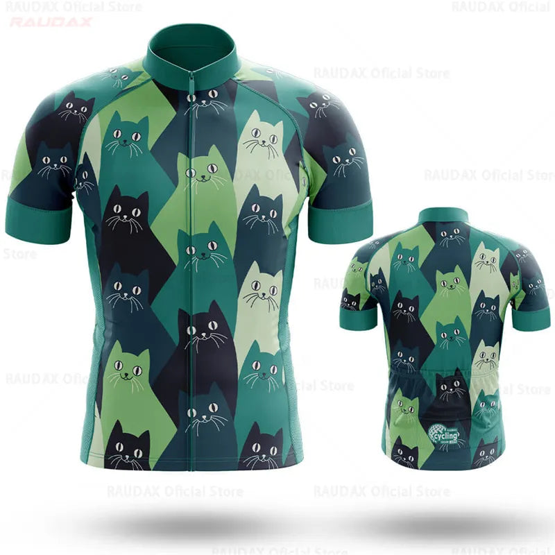 2023 Cycling Jersey Men CAT Bike Top MTB Bicycle Shirt Mountain Road Riding Clothing Short Sleeve Summer