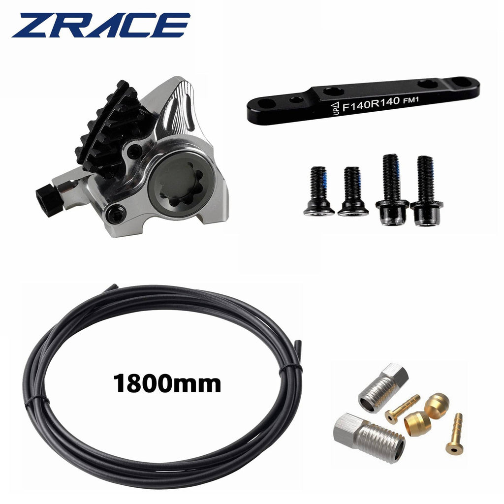 ZRACE XG Flat Mount Caliper, Road Hydraulic Brake, ICE-TECH Pads, BMX Raceing, Full CNC Lightweight