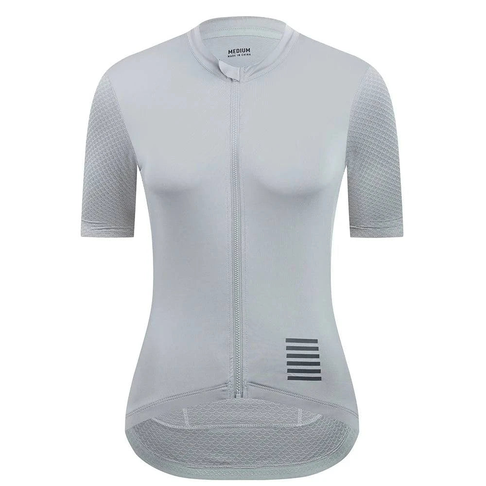 YKYWBIKE Women Cycling Jersey Short Sleeve Slim Female Bicycle Jersey Road Bike Shirt Pro Team Cycling Clothes Breathable