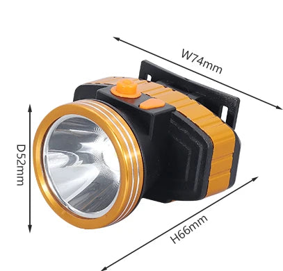 Head Lamp Outdoor Waterproof LED Head Lamp 100-250V Diving Headlight Head Flashlight Lantern for Swimming Camping-WAYBIKER