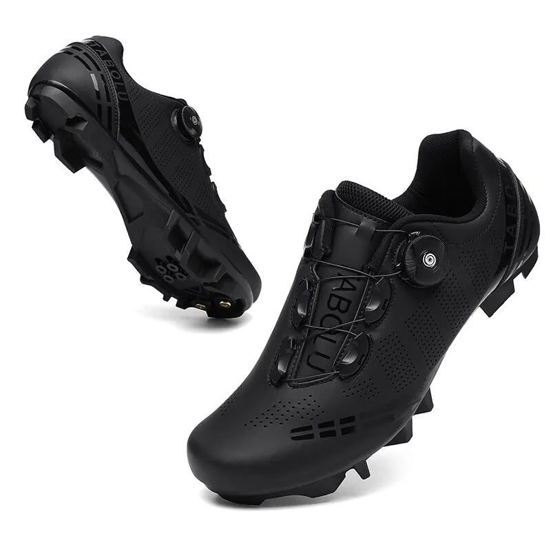 Cycling Sneaker MTB Men Sport Road Bike Boots Flat Racing Speed Sneakers Trail Mountain Bicycle Footwear Spd Pedal Cycling Shoes-WAYBIKER