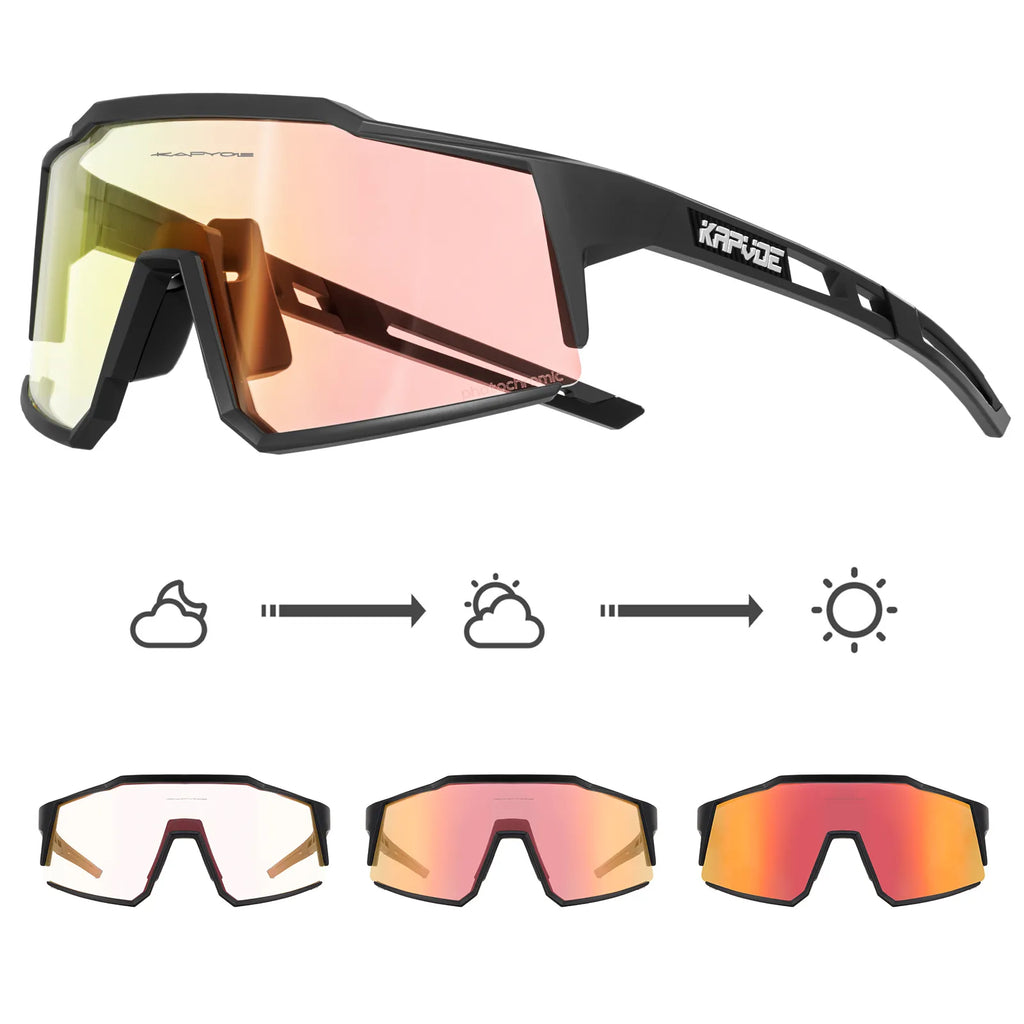 Photochromic bike glasses best sale