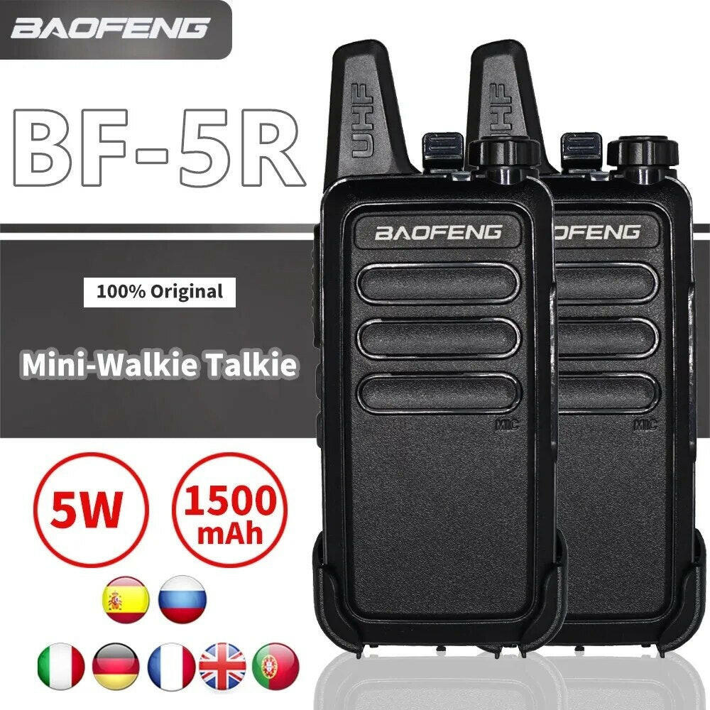 BaoFeng Walkie Talkie BF-1904 12W High Power Professional Penetrating Radio Supports Type C Charge Long Range Powerful Portable-WAYBIKER