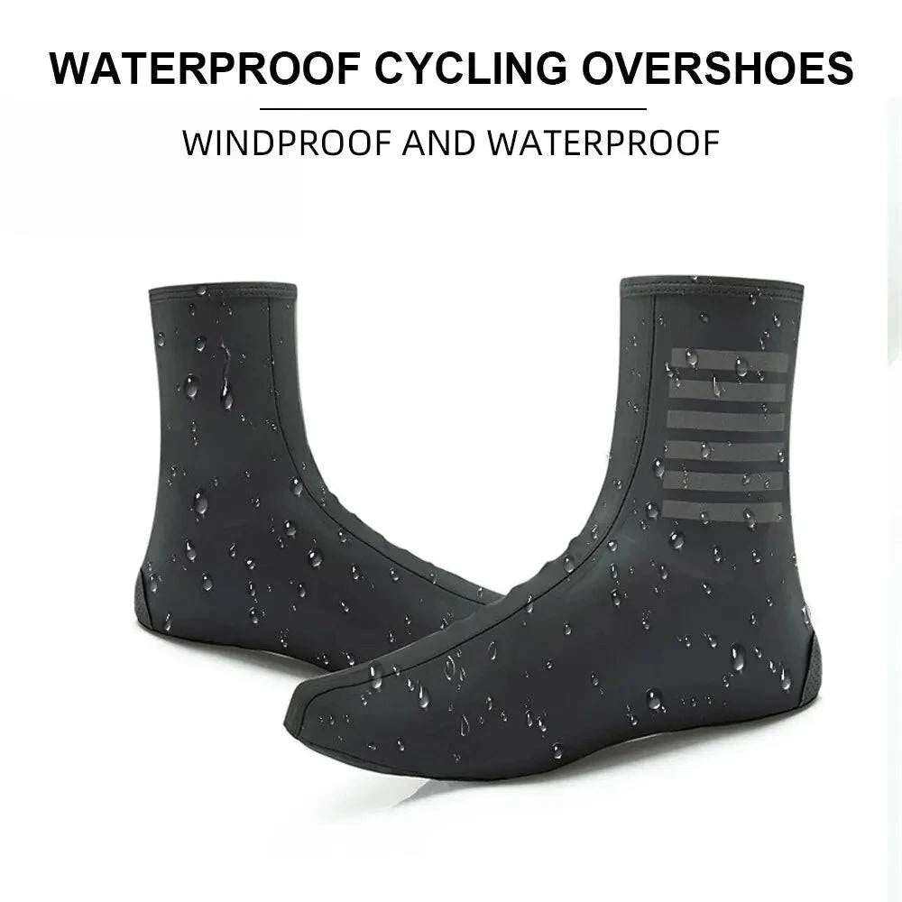 Ykywbike Cycling Shoes Covers YAS308 Waterproof Overshoes Bicycle Bike Reflective Windproof MTB Road Keep Warm Lock Protector