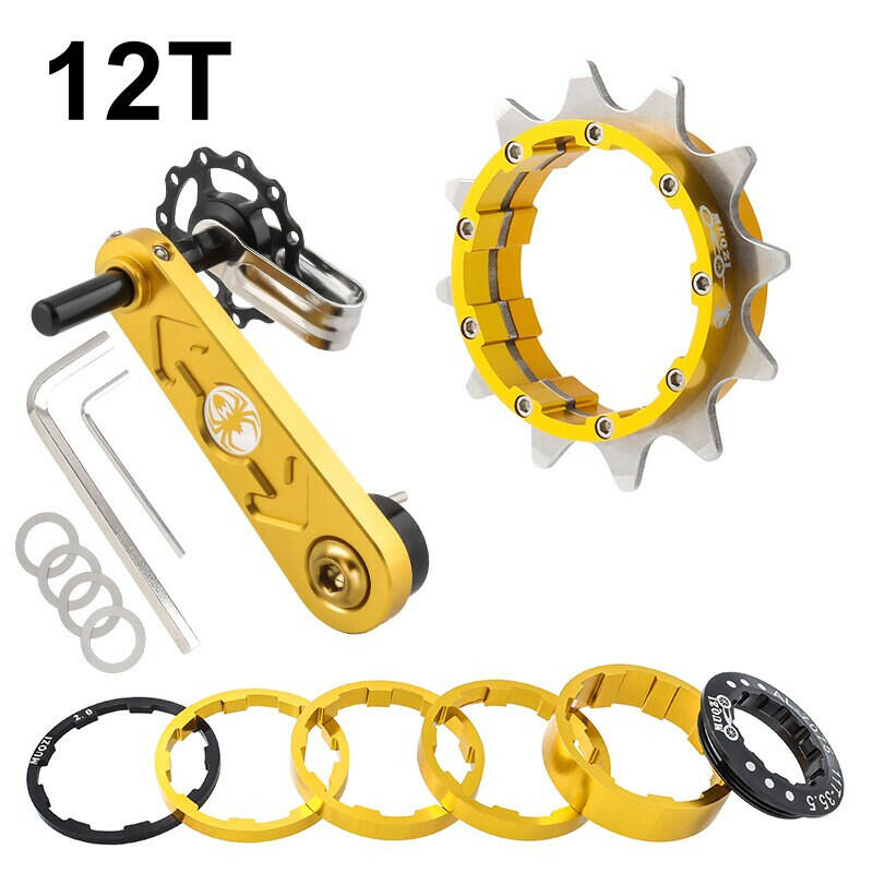 MUQZI Conversion Kit 12T 13T 14T 15T 16T 17T Single Speed Cassette Cog And Chain Tensioner For Road And MTB Bike-WAYBIKER