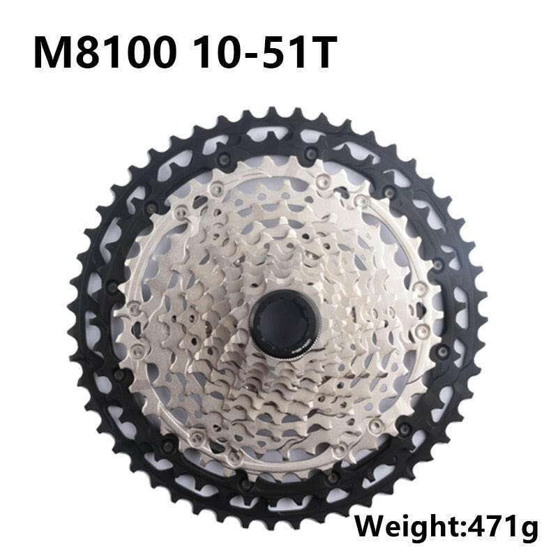 Shimano DEORE XT Series CS-M8100 Cassette 12s For Mountain Bike Riding Parts Original 12 Speed 10-51T 10-45T-WAYBIKER