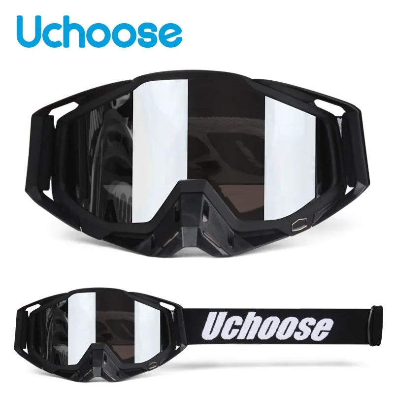 New Protective Glasses Motorcycle Outdoor Sports Windproof Dustproof Eye Glasses Ski Snowboard Goggles Motocross Riot Control 1-WAYBIKER