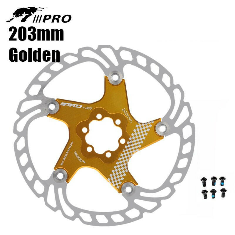 IIIPRO Mountain Bike Bicycle Floating Disc Brake Rotor 6 Bolts 140mm 160mm 180mm 203mm-WAYBIKER