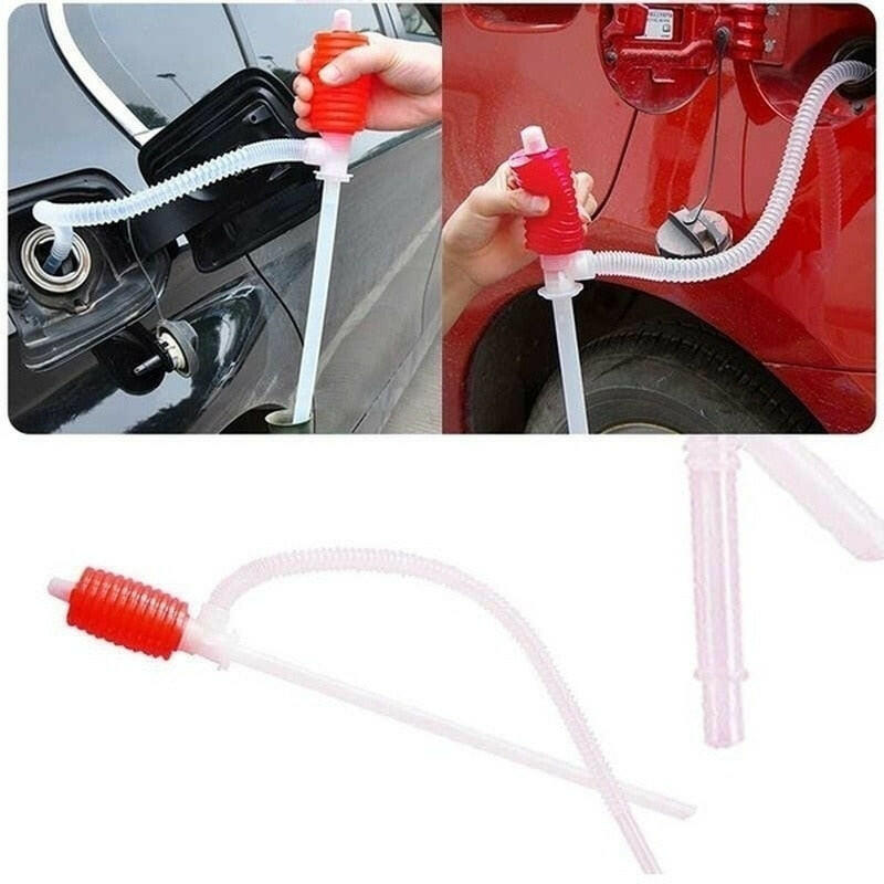 manual oil suction pipe self-priming gasoline pump motorcycle fuel tank guide oil pumping artifact Wine pump Cycling Tools-WAYBIKER