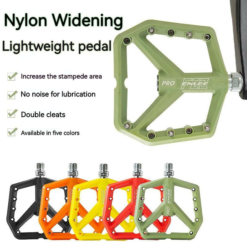 Mountain Bike Ultra Light Nylon Platform Pedal For Bicycle Footrest Clipless Pedals Flat Bearing Footrest Mtb Foot Rest Cycling-WAYBIKER