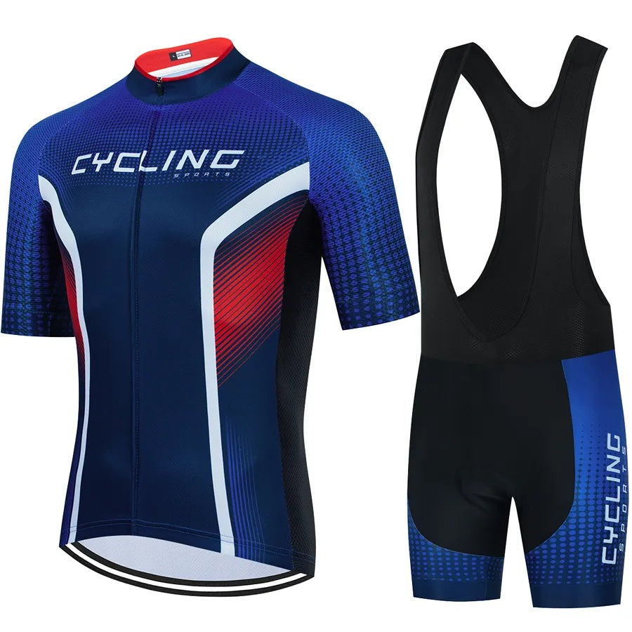 CYKLOPEDIA Cycling Jersey Sets Cycling Bicycle Suit Bicycle Short Sleeve Cycling Clothing Bike Maillot Cycling Jersey Bib Shorts-WAYBIKER