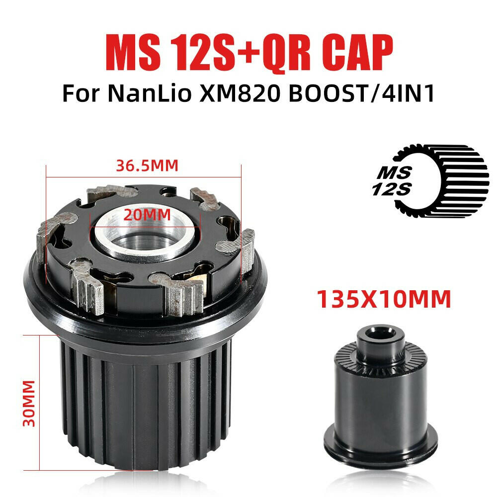 NanLio XM820 4IN1 BOOST 11S 12S Freehub MTB Bicycle Hubs Converters End Cap Adapter 8 9 10 11Speed MS XD HG QR TA Repair Parts-WAYBIKER