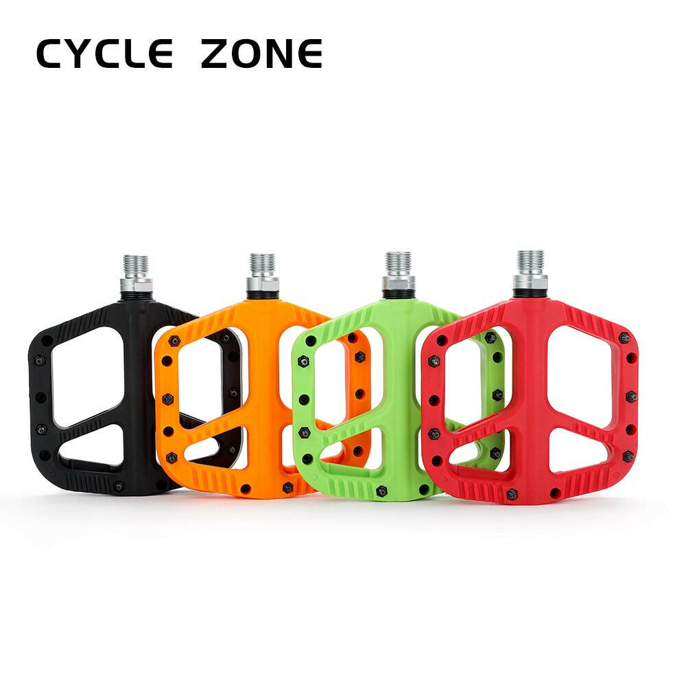 CYCLE ZONE Ultralight MTB Bicycle Pedals Anti-Slip Seal Bearings Road Mountain Bike Pedal Flat Platform Cycling Parts-WAYBIKER