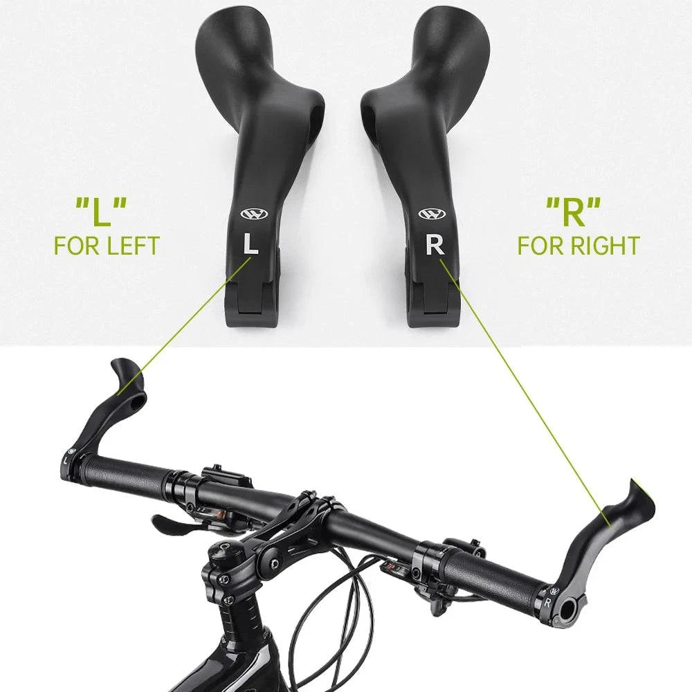 Bicycle Bar Ends Ergonomic Anti-slip MTB Mountain Bike Handlebar Ends Upgrade Style for 21.8-22.8mm Handlebars-WAYBIKER