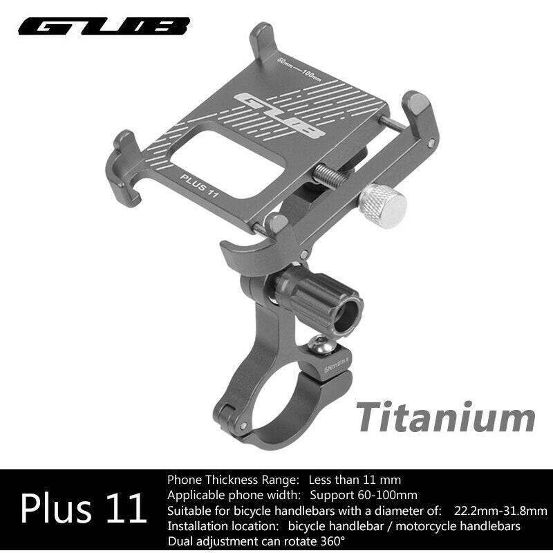 GUB Aluminum Alloy Bike Phone Mount Bicycle Phone Holder Motorcycle Phone Holder Cycling Phone Bracket Bike Accessories-WAYBIKER