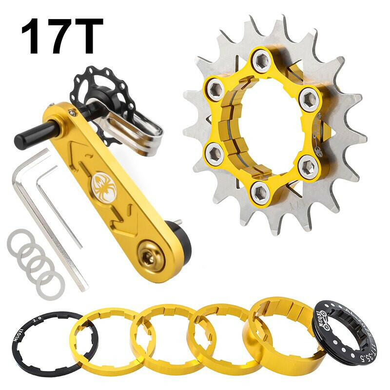 MUQZI Conversion Kit 12T 13T 14T 15T 16T 17T Single Speed Cassette Cog And Chain Tensioner For Road And MTB Bike-WAYBIKER