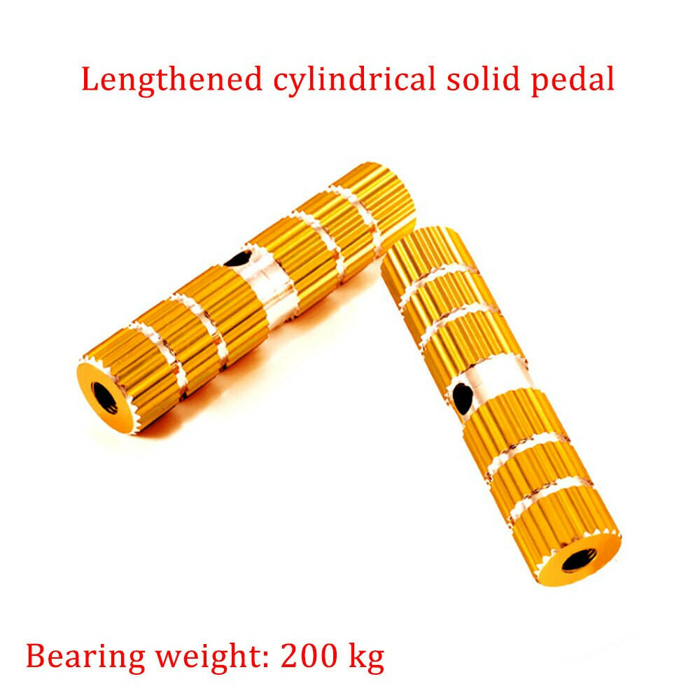 1 Pair Bicycle Pedals Axle Foot Rest Pegs Aluminum Alloy Anti-Slip BMX Bike Rear Wheel Pedal Bike Accessories