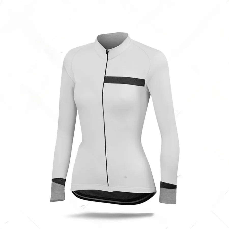 Woman Summer Cycling Jersey Thermal Long Sleeve Clothing Lady MTB Racing Clothes Training Uniform Maillot Ciclismo-WAYBIKER