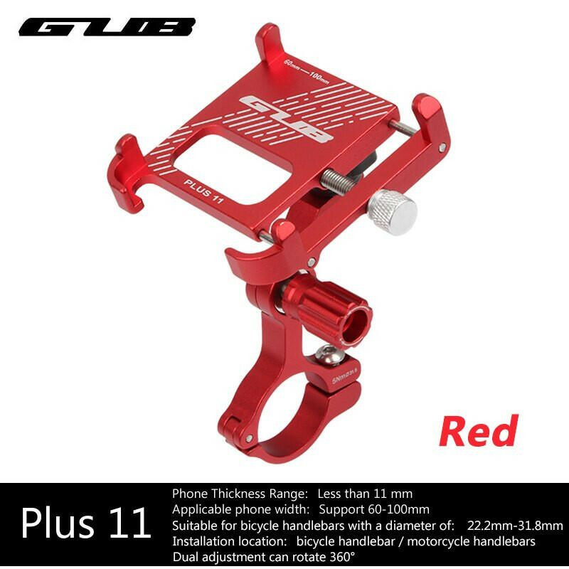 GUB Aluminum Alloy Bike Phone Mount Bicycle Phone Holder Motorcycle Phone Holder Cycling Phone Bracket Bike Accessories-WAYBIKER