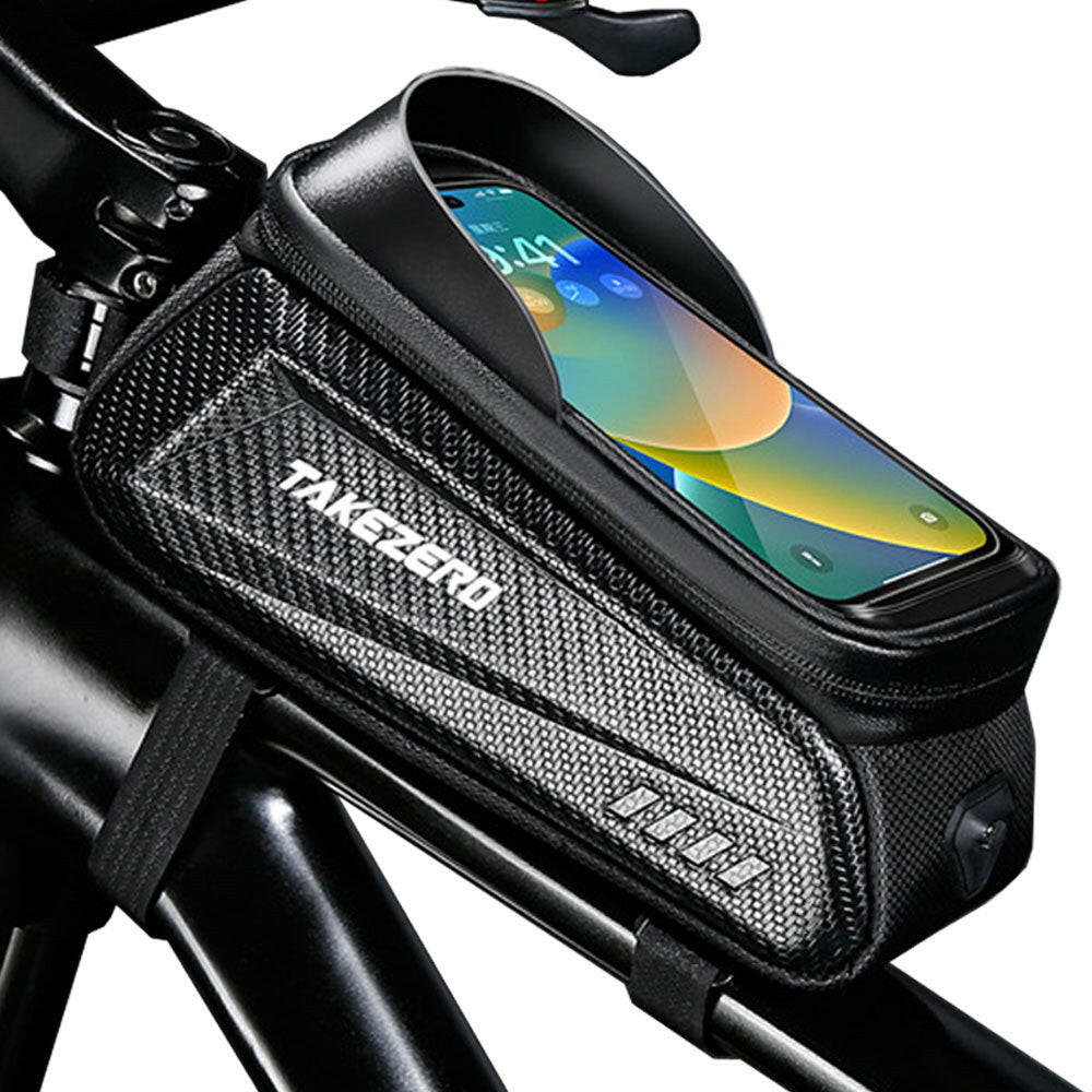 NEWBOLER Bike Bag 2L Frame Front Tube Cycling Bag Bicycle Waterproof Phone Case Holder 7.2Inches Touchscreen Bag Accessorie-WAYBIKER