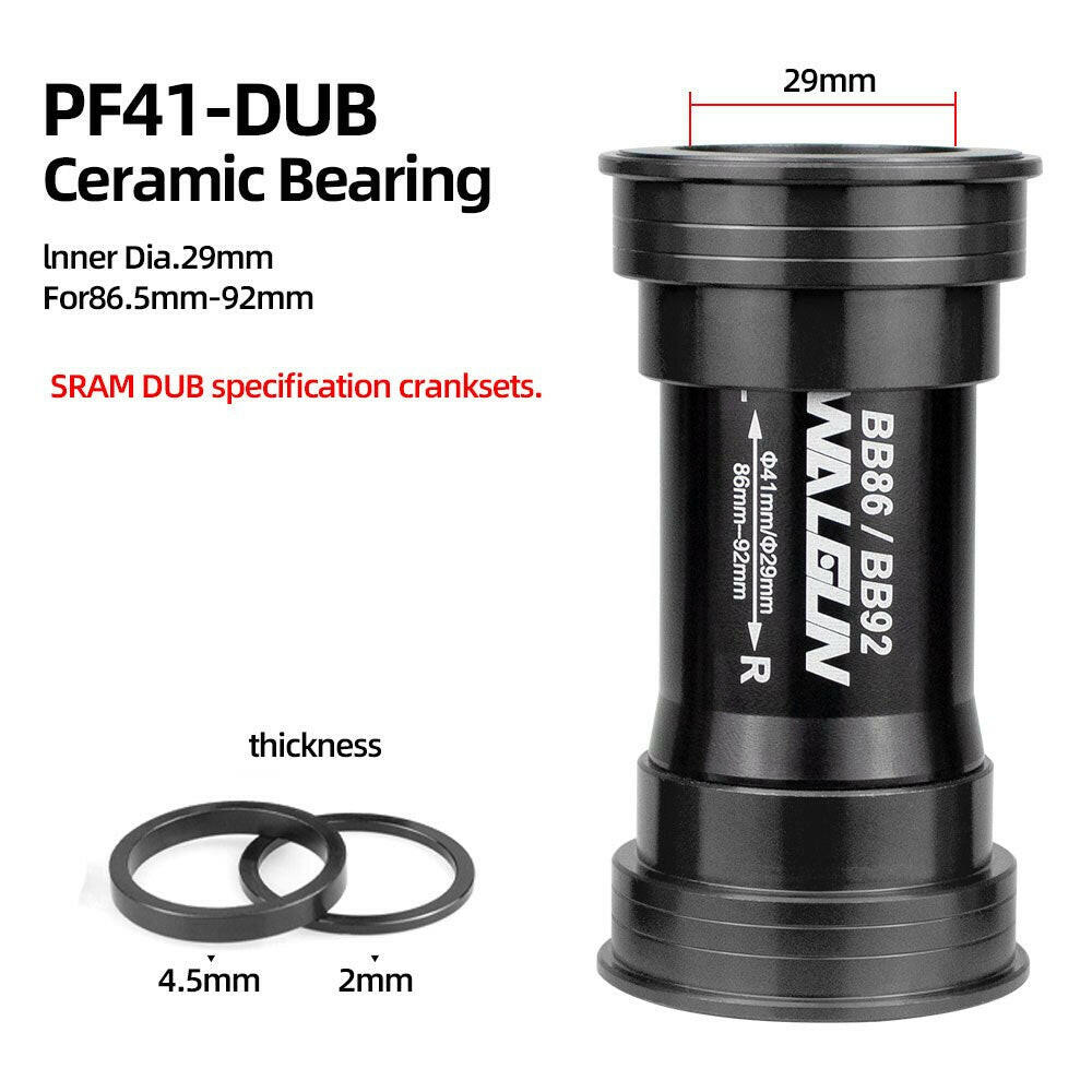 Walgun PF4124 BB86 92 Pressfit Bottom Brackets Mtb Road Bicycle BB PF4130 PF41DUB Frame Shell 86.5-92mm for Shimano SRAM DUB GXP