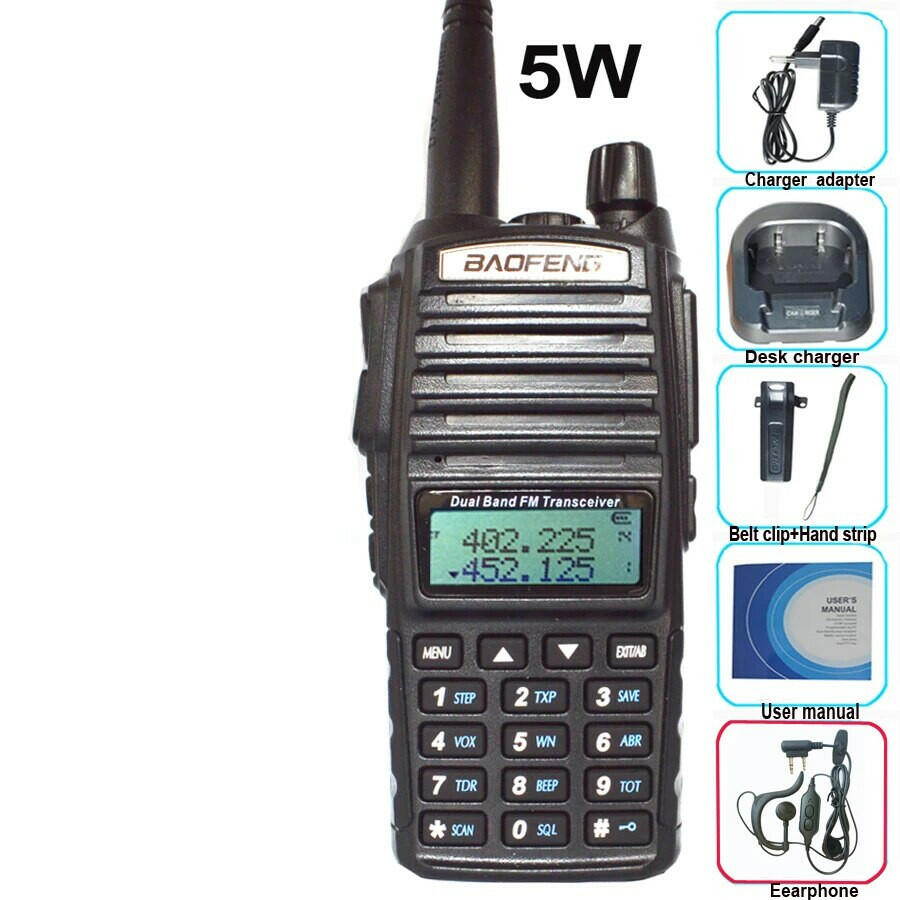 Professional Walkie Talkie UV82 FM Baofeng UV 82 8W Ham Radio Station VHF UHF Transceiver Hunting Radios Amateur Comunicador-WAYBIKER