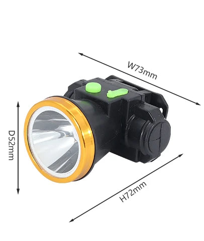 Head Lamp Outdoor Waterproof LED Head Lamp 100-250V Diving Headlight Head Flashlight Lantern for Swimming Camping-WAYBIKER