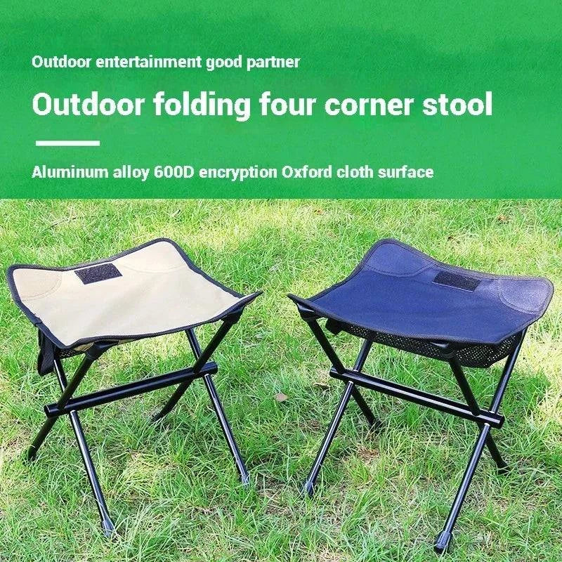 Outdoor folding stool, lightweight tactical chair, fishing and sketching small stool, portable leisure moon chair, Mazha-WAYBIKER