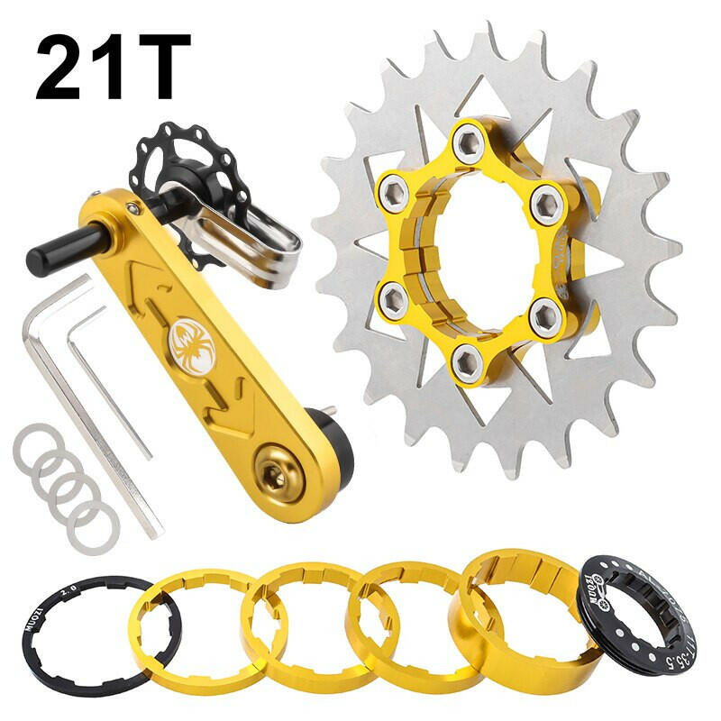 MUQZI Conversion Kit 18T 19T 20T 21T 22T Single Speed Cassette Cog And Chain Tensioner For Road And MTB Bike-WAYBIKER