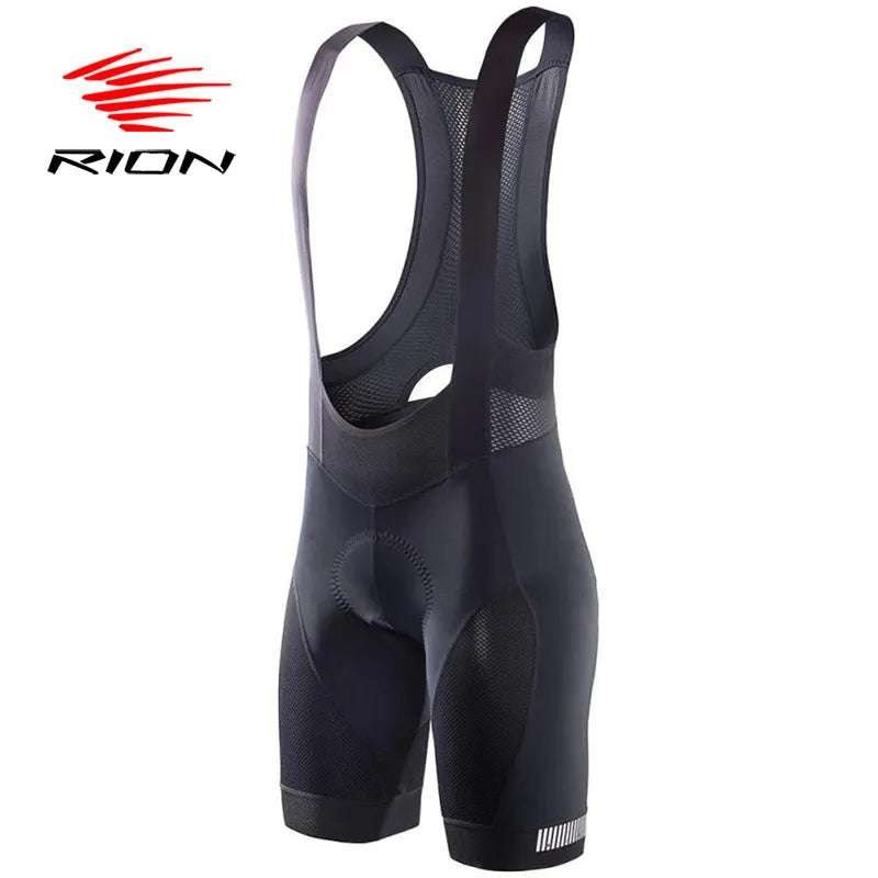 RION Cycling Bibs Shorts Mountain Bike Breathable Men's Padded Bike Tights Triathlon Man Pro Licra Bicycle Shorts MTB Clothes-WAYBIKER