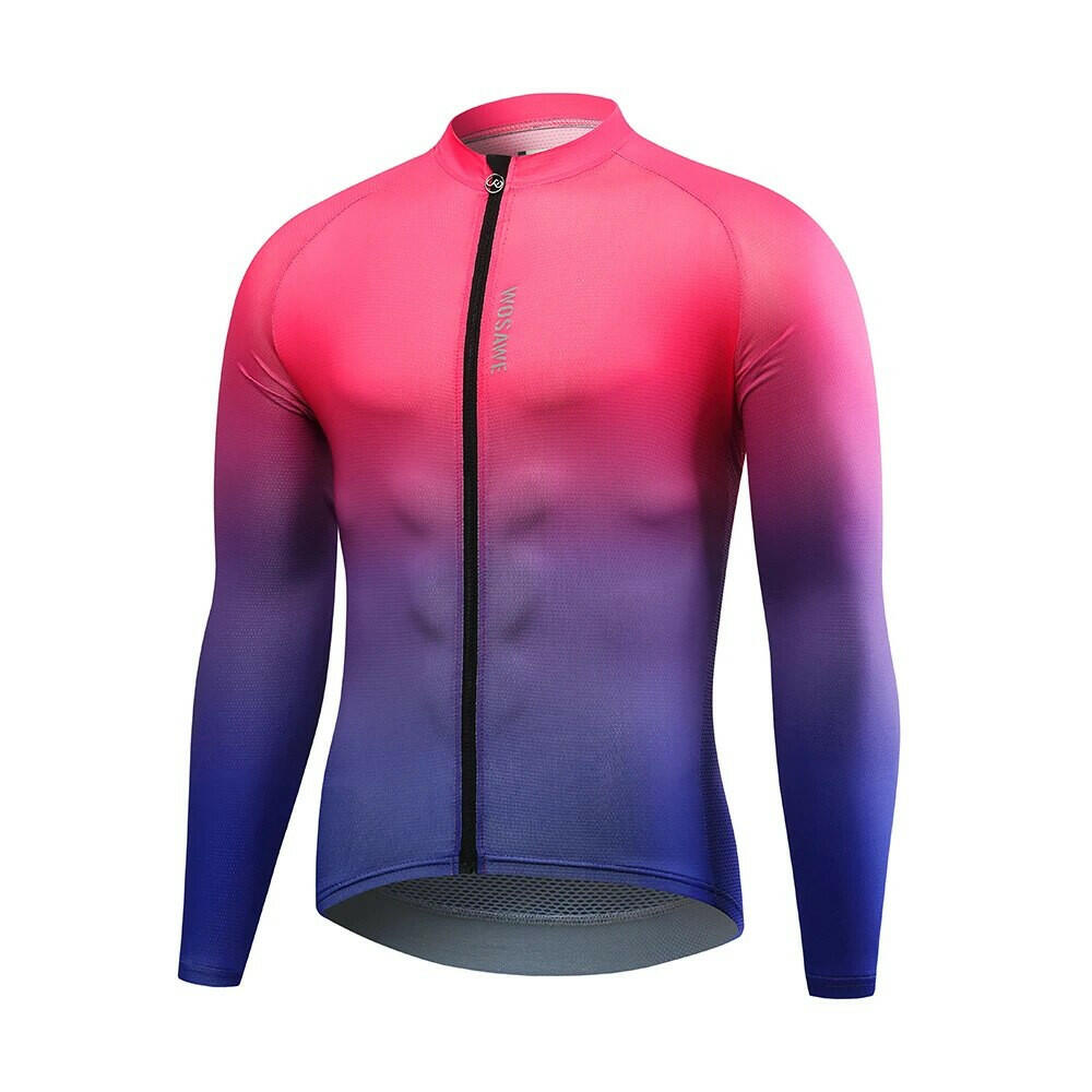 WOSAWE New Cycling Jersey Long Sleeve MTB Bicycle Cycling Clothing Mountain Bike Sportswear Cycling Clothes-WAYBIKER