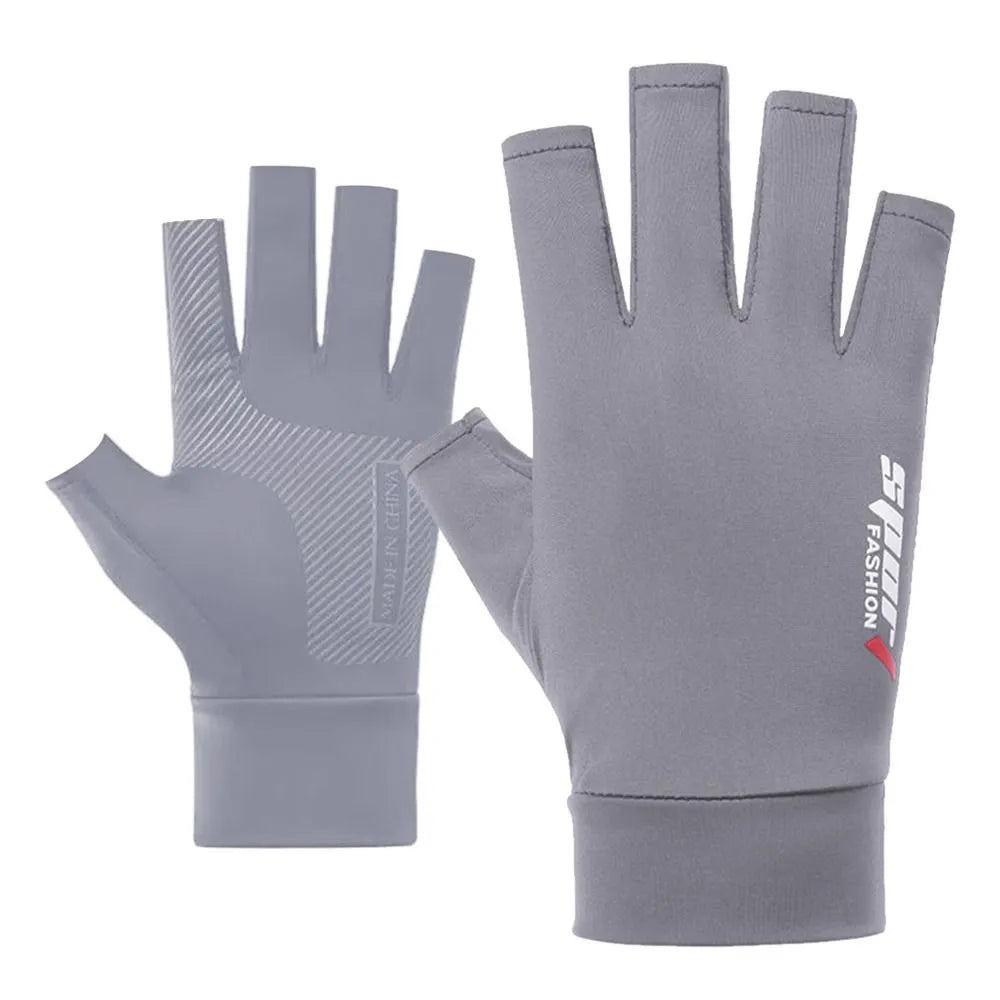 Summer Sun Protection Gloves Touch Screen Thin Gloves Anti-UV Breathable Non Slip Ice Silk Gloves Riding Driving Gloves-WAYBIKER