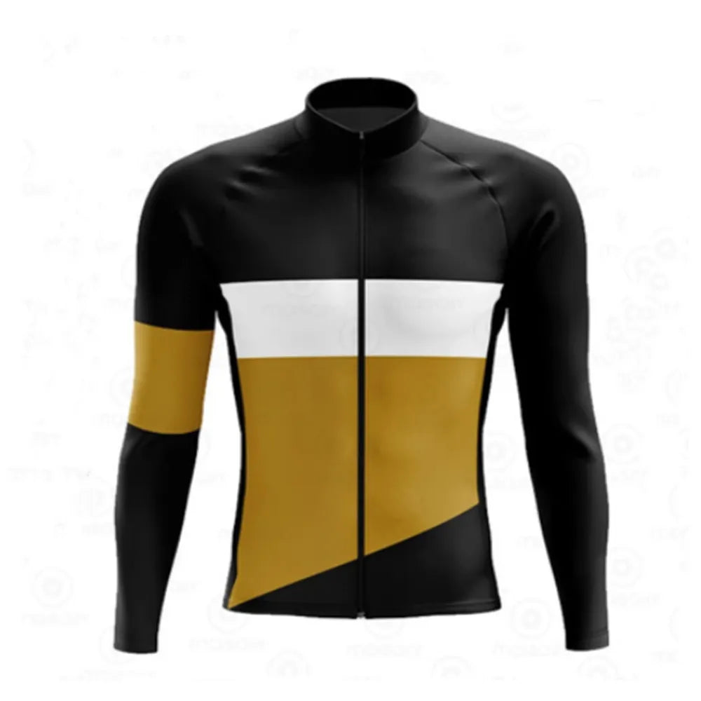 Men  100% Polyester  Mountain  Cycling Jersey Quick-Dry Top Long Sleeve Design Jersey New Hot Sale-WAYBIKER