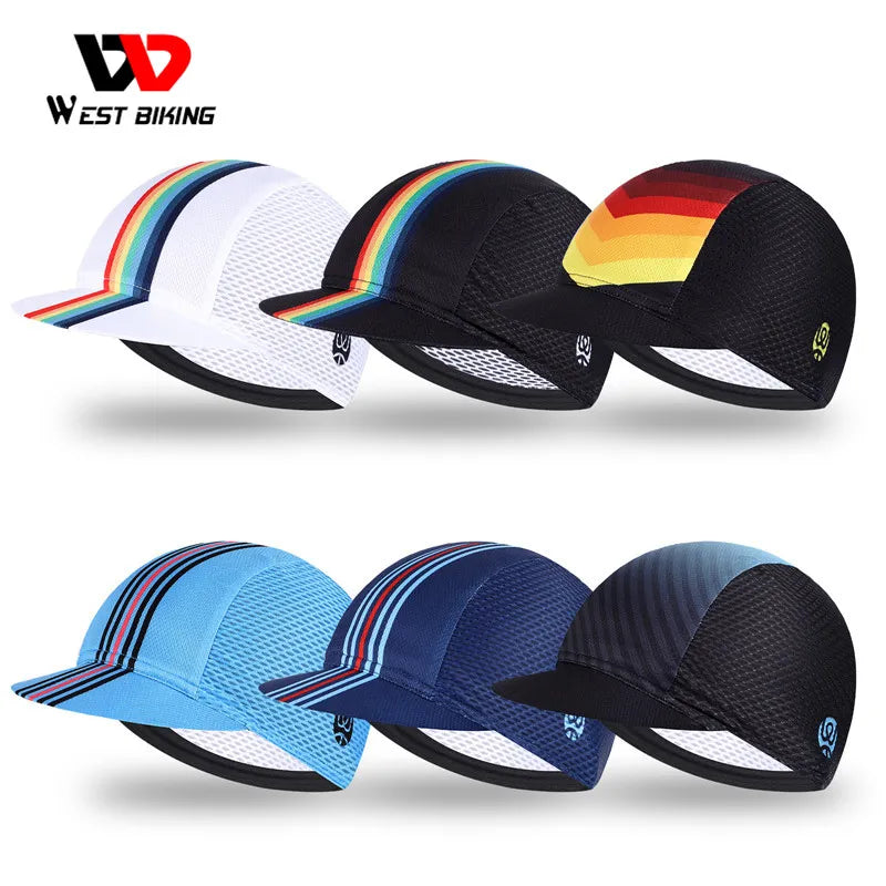 WEST BIKING Summer Cycling Skull Caps Anti-UV Bike Hat Helmet Liner Men Women Outdoor Running Skiing Motorcycle Bicycle Caps-WAYBIKER