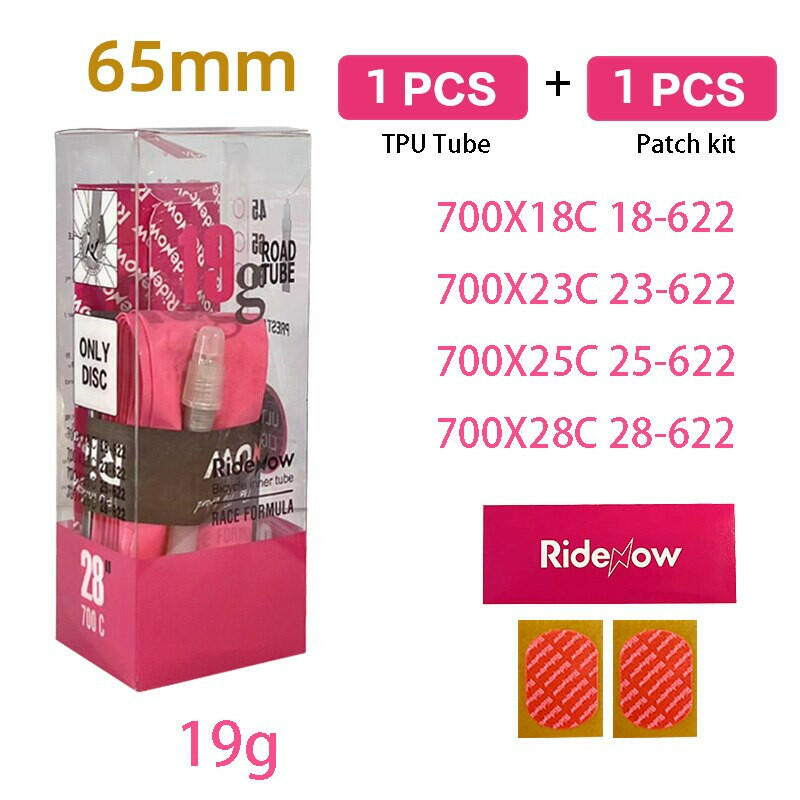 Ridenow 19g Ultralight TPU Tube 18 28C Road Bike Inner Tire 45mm 65mm 85mm 700C Super Light Inner Tube For Dics Brake Bike-WAYBIKER