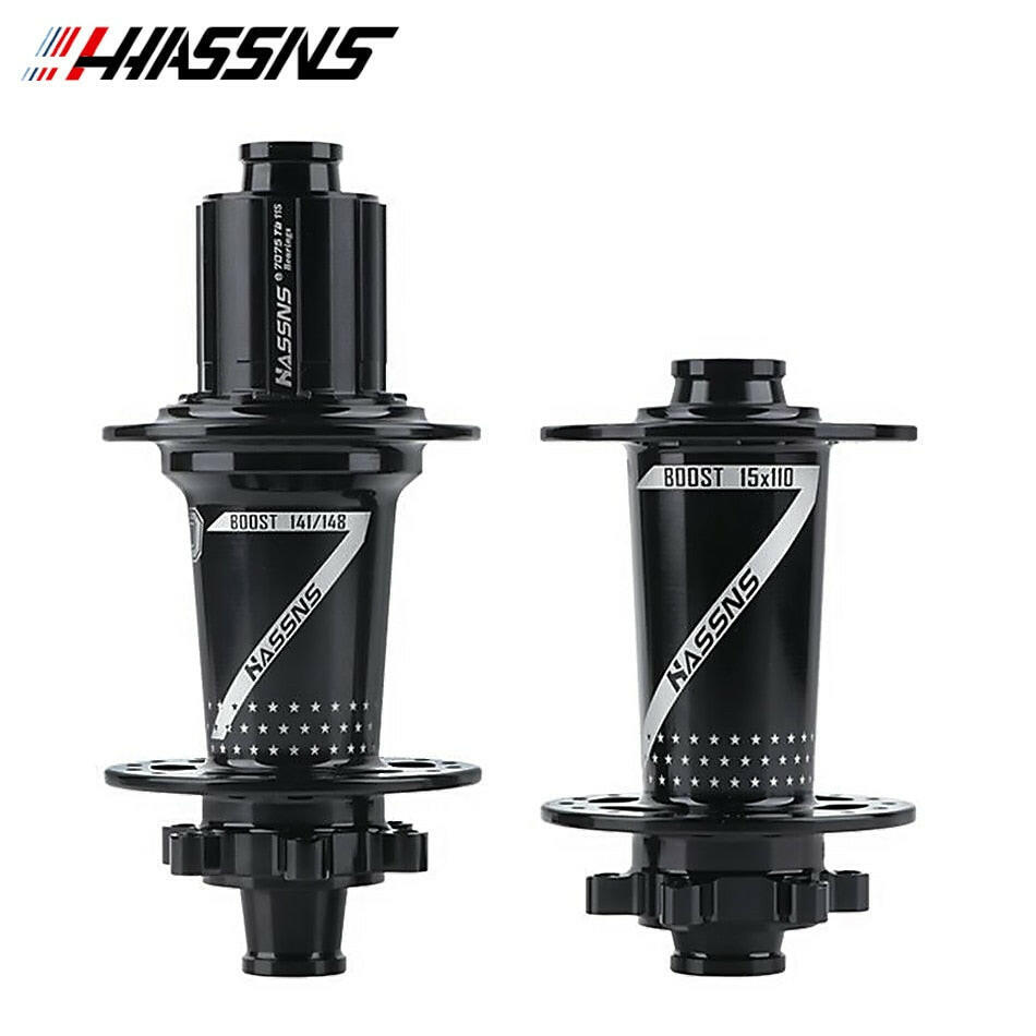 HASSNS PRO7 Bicycle Hub HG/XD/MS 32Holes J-Bend Spoke 4Pcs Sealed Bearing for SHIMANO Mountain Bike Freehub 8/9/10/11/12Speed-WAYBIKER