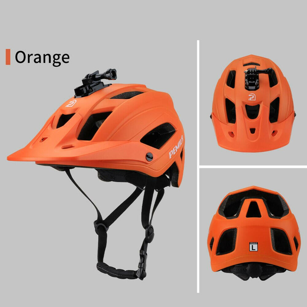 PEMILA Outdoor DH MTB Bicycle Helmet Integrally-molded Road Mountain Bike Helmet Ultralight Racing Riding Cycling Helmet-WAYBIKER