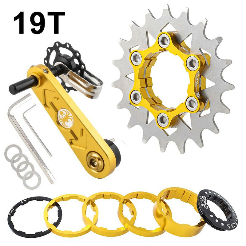 MUQZI Conversion Kit 18T 19T 20T 21T 22T Single Speed Cassette Cog And Chain Tensioner For Road And MTB Bike-WAYBIKER