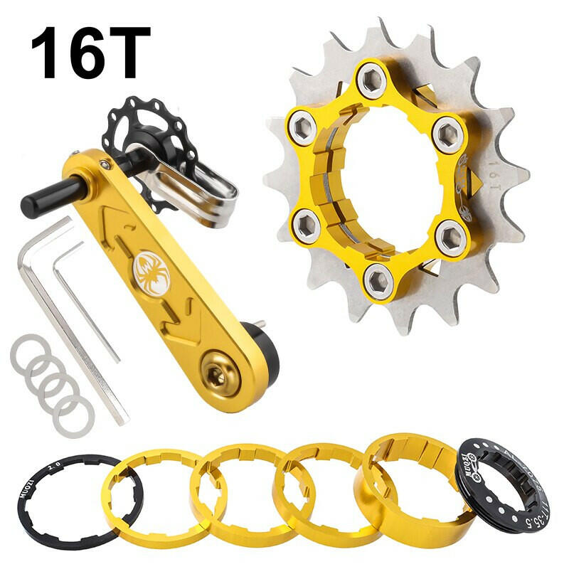 MUQZI Conversion Kit 12T 13T 14T 15T 16T 17T Single Speed Cassette Cog And Chain Tensioner For Road And MTB Bike-WAYBIKER