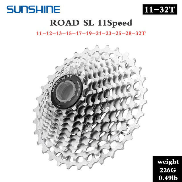 SUNSHINE Road Bike Cassette Ultralight Freewheel 11/12 Speed 11-28T 32T 34T 36T Bicycle Flywheel MTB Sprocket for SHIMANO HG-WAYBIKER